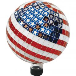 Top 10 👏 Alpine 10 In. Dia. Glass American Flag Gazing Globe Lawn Ornament 🌟