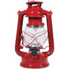 Promo 🔥 Alpine 5 In. W. X 9 In. H. X 6 In. L. Red Cool White LED Hurricane Patio Lantern 😀