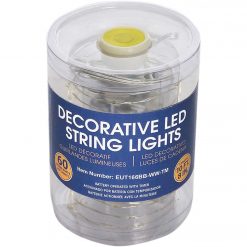 Buy β Alpine 10-1/2 Ft. 60-Light Cool White LED Battery Operated Copper String Light Set π