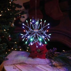 Budget 🤩 Alpine 10 In. LED 48-Bulb Multi Hanging Twig Snowflake Ornament Light Decoration 👍 -Alpine Online Shop ItemImage 813405 xqt4sgfx68vvjppz84tm2b