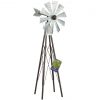 Best deal 🌟 Alpine 24 In. H. Rustic Bronze & Silver Iron Mini Windmill 🎁 -Alpine Online Shop ItemImage 815077 bf97mx462cr9hqhxhk8vjfp7