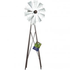 Best deal 🌟 Alpine 24 In. H. Rustic Bronze & Silver Iron Mini Windmill 🎁 -Alpine Online Shop ItemImage 815077 kh7t6ztvmfptgzgpnjhhrst7