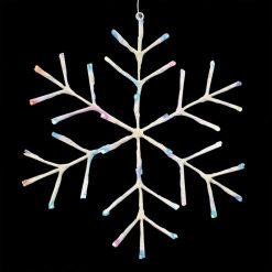 Hot Sale 🛒 Alpine 16 In. LED Multi-Color Snowflake Hanging Lighted Decoration 🔔 -Alpine Online Shop ItemImage 816760 jzbvqg2g53nswgmb3shc7s