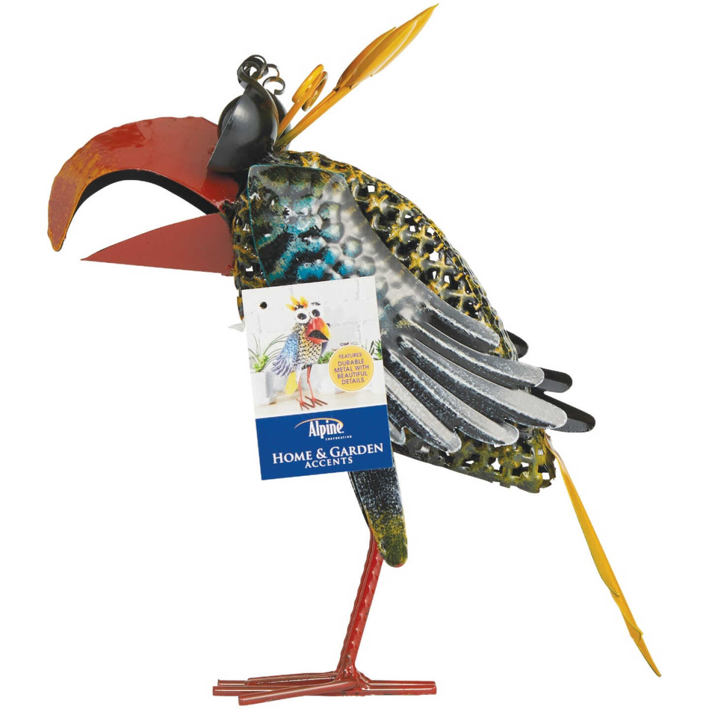 Best Sale π Alpine 12 In. H. Iron Quirky Wide-Eyed Yellow Bird Lawn Ornament 𧨠6 Best Sale π Alpine 12 In. H. Iron Quirky Wide-Eyed Yellow Bird Lawn Ornament 𧨠- Image 4