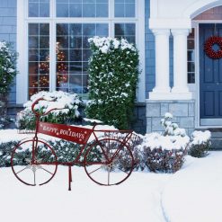 Buy 🔔 Alpine 14 In. W. X 31 In. H. X 45 In. L. Happy Holidays Red Metal Bicycle Holiday Decoration 👍 -Alpine Online Shop ItemImage 820367 99g7nc2w245q5x2snksksmx