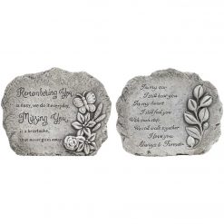 Wholesale 🔥 Alpine 5 In. H. Cement Inspirational Garden Stone Plaque 🥰