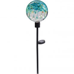 Deals π Alpine 33 In. H. Colorful Raindrop Splashes Glass Ball Solar LED Stake Light π