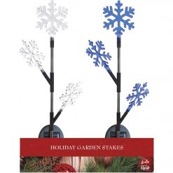 Promo 😍 Alpine 37 In. LED Solar 3-Tier Snowflake Holiday Garden Stake 🔥