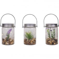 Coupon π Alpine 3 In. W. X 6 In. H. X 4 In. L. Warm White LED Hanging Succulent Jar Patio Lantern π