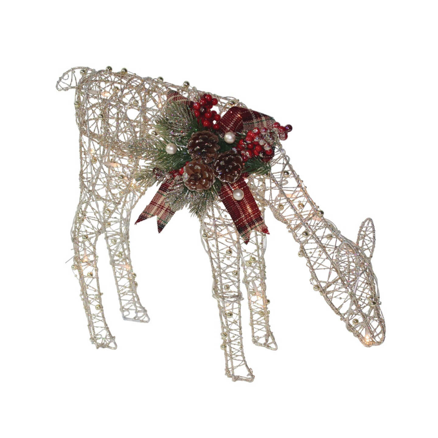 Brand new βοΈ Alpine 14 In. Warm White LED Gold Wire Grazing Doe Lighted Decoration π 3 Brand new βοΈ Alpine 14 In. Warm White LED Gold Wire Grazing Doe Lighted Decoration π