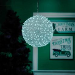 New 👍 Alpine 8 In. Twinkling Cool White LED Sphere ❄ Christmas Ornament 🎁 -Alpine Online Shop ItemImage 846604 x3jfsxk6cgq488kccc6b529