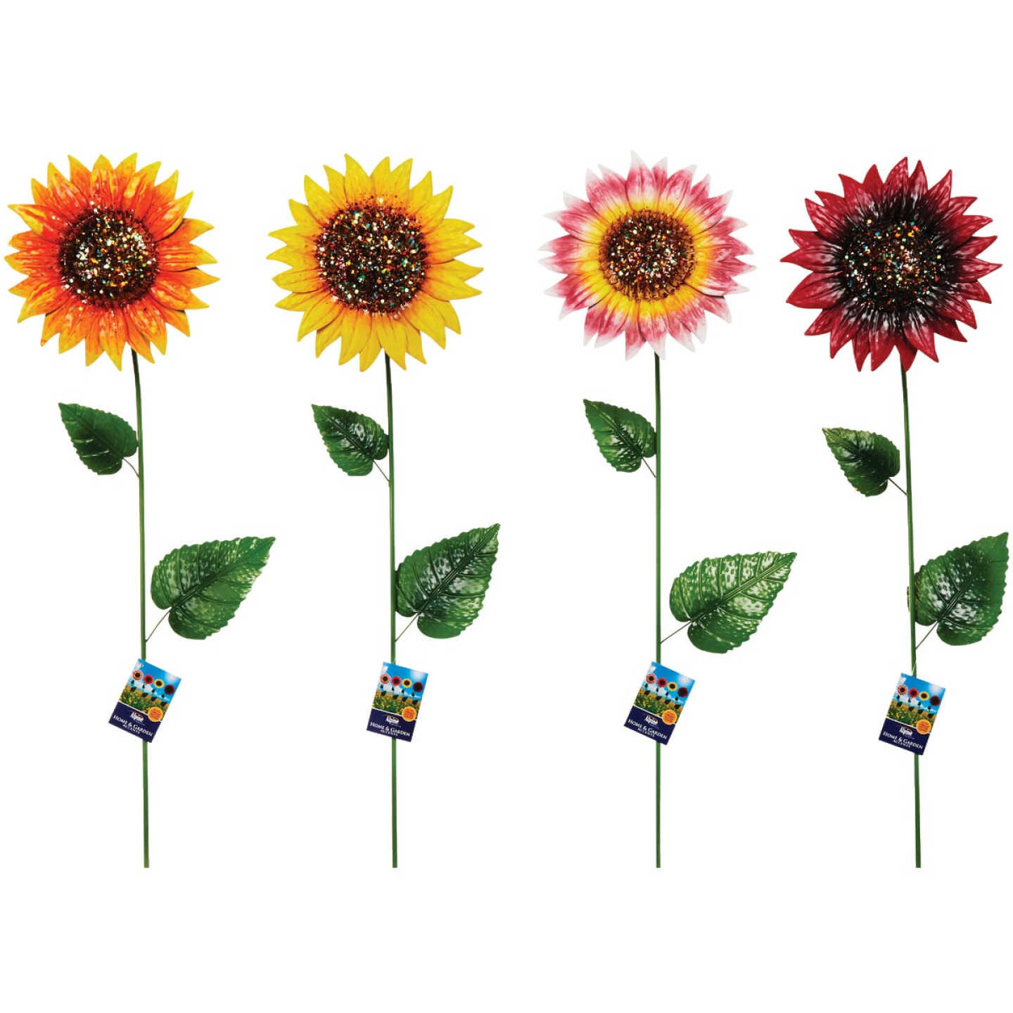 Budget π― Alpine 34 In. H. Colorful Glitter Metal Sunflower Garden Stake 𧨠5 Budget π― Alpine 34 In. H. Colorful Glitter Metal Sunflower Garden Stake 𧨠- Image 3