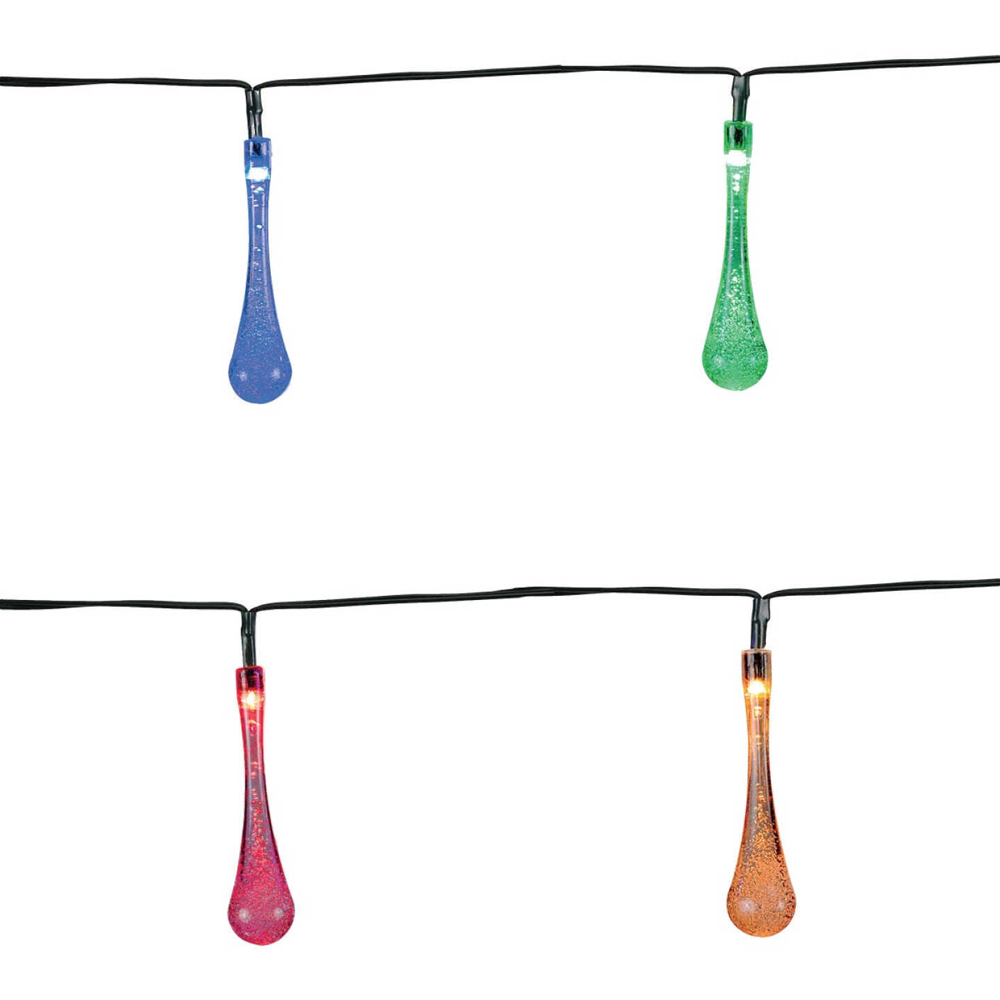 Cheap π Alpine 12 Ft. 20 Multi-Color LED Waterdrop Solar Outdoor Patio String Lights (2-Pack) π 8 Cheap π Alpine 12 Ft. 20 Multi-Color LED Waterdrop Solar Outdoor Patio String Lights (2-Pack) π - Image 6