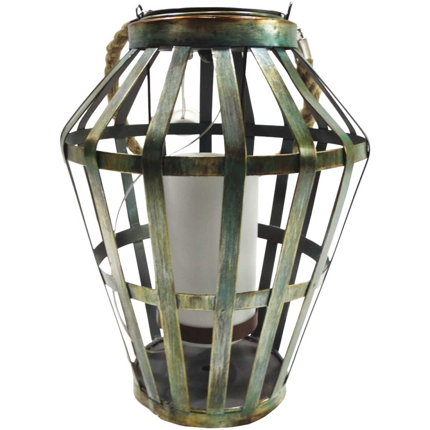 New π― Alpine 7 In. W. X 19 In. H. X 7 In. L. Gray Iron Flickering LED Solar Patio Lantern π 3 New π― Alpine 7 In. W. X 19 In. H. X 7 In. L. Gray Iron Flickering LED Solar Patio Lantern π