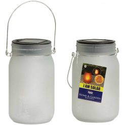 Cheapest 😉 Alpine 4 In. Dia. Dancing Flame LED Solar Glass Jar Patio Lantern (Set Of 2) 🌟 -Alpine Online Shop ItemImage 858600 r7559z895r6z8nsntwp7m3