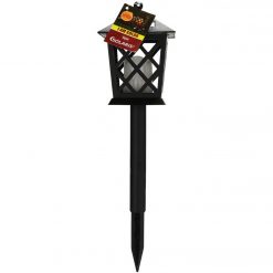 Buy 🌟 Alpine Black 2 Lumens Plastic LED Lantern Solar Path Light (4-Pack) 😀 -Alpine Online Shop ItemImage 858784 qf43h2p8s33smk2kbmv8b8