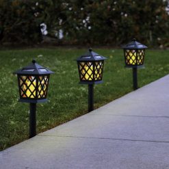 Buy 🌟 Alpine Black 2 Lumens Plastic LED Lantern Solar Path Light (4-Pack) 😀 -Alpine Online Shop ItemImage 858784 rrfgxr6pgmm7v3h98fp6bb