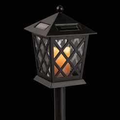 Buy 🌟 Alpine Black 2 Lumens Plastic LED Lantern Solar Path Light (4-Pack) 😀 -Alpine Online Shop ItemImage 858784 tp4zcbmxcz2c79v28cg984w