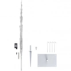 Best reviews of 🛒 Alpine 60 In. Silver 🎄 Christmas Tree With Green LED Lights 😀 -Alpine Online Shop ItemImage 859820 tkpr577qjm8qknw9gfznbf