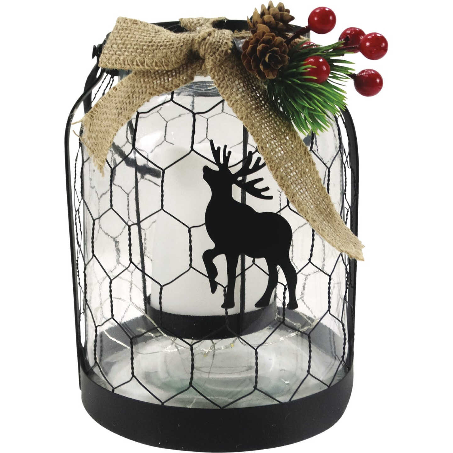 Brand new π Alpine 7 In. W. X 9 In. H. X 7 In. L. LED Reindeer Lantern With Chicken Wire Holiday Decoration π 3 Brand new π Alpine 7 In. W. X 9 In. H. X 7 In. L. LED Reindeer Lantern With Chicken Wire Holiday Decoration π
