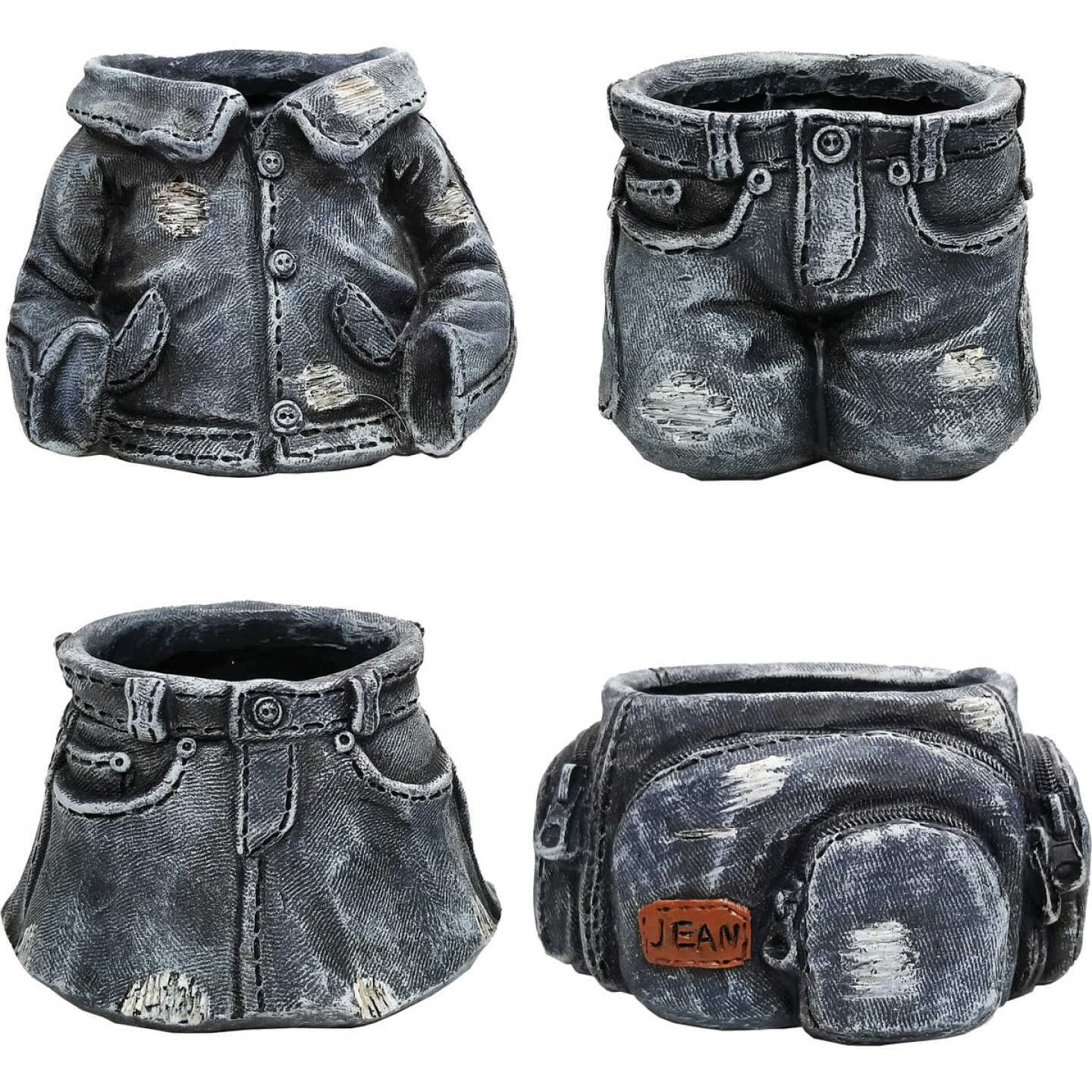 Outlet β Alpine 5.75 In. W. X 4.50 In. H. X 6.69 In. L. Polyresin Denim Gear Mini Planter 𧨠3 Outlet β Alpine 5.75 In. W. X 4.50 In. H. X 6.69 In. L. Polyresin Denim Gear Mini Planter π§¨