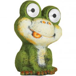 New 😉 Alpine 7 In. Solar Green Frog Statue With LED Eyes 🛒 -Alpine Online Shop ItemImage 867579 8rrgkmt5wrt7q65wq333qb9
