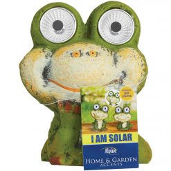 New 😉 Alpine 7 In. Solar Green Frog Statue With LED Eyes 🛒 -Alpine Online Shop ItemImage 867579 v53xms3zg8pw9vrxtt54s7bb