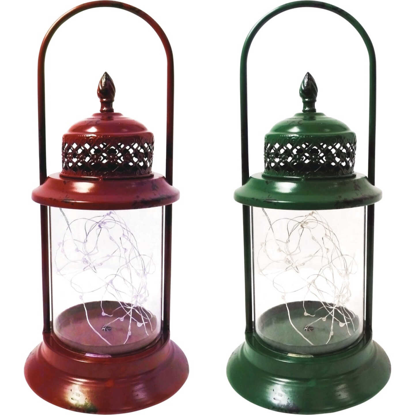 Budget βοΈ Alpine 6 In. W. X 15 In. H. X 6 In. L. Red Or Green Antique Metal & Glass LED Lantern Holiday Decoration π 3 Budget βοΈ Alpine 6 In. W. X 15 In. H. X 6 In. L. Red Or Green Antique Metal & Glass LED Lantern Holiday Decoration π