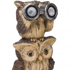 Best Pirce 😍 Alpine 25 In. H. Solar 3-Owl Statue With LED Binoculars 🌟 -Alpine Online Shop ItemImage 871244 zm3x3j392gpxtm6qf8h7b3