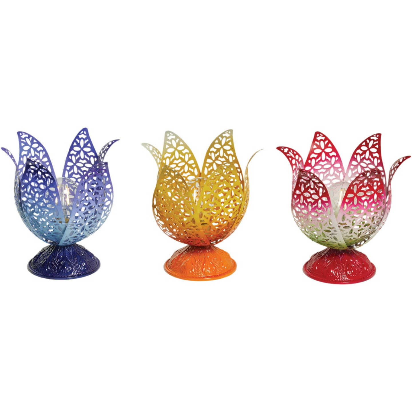 Promo π Alpine 7 In. W. X 9 In. H. X 7 In. L. Iron Mesh Flower Bud Tungsten Tabletop Lamp π 3 Promo π Alpine 7 In. W. X 9 In. H. X 7 In. L. Iron Mesh Flower Bud Tungsten Tabletop Lamp π