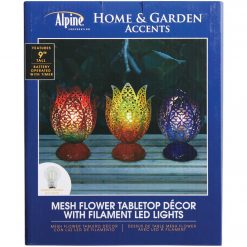 Promo π Alpine 7 In. W. X 9 In. H. X 7 In. L. Iron Mesh Flower Bud Tungsten Tabletop Lamp π 10 Promo π Alpine 7 In. W. X 9 In. H. X 7 In. L. Iron Mesh Flower Bud Tungsten Tabletop Lamp π -Alpine Online Shop ItemImage 875460 85r8fjb8nvnbg65cv8vggx3