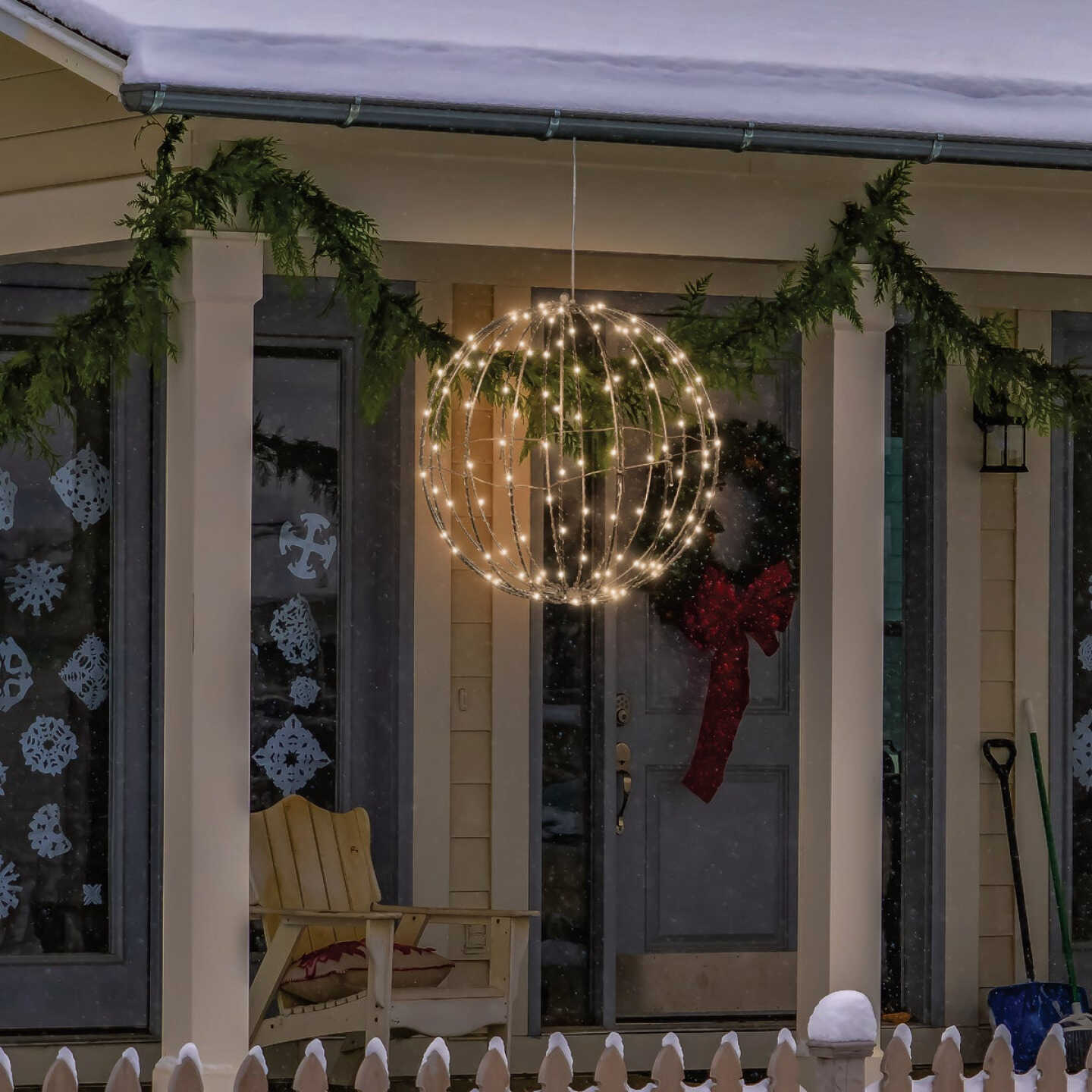 Flash Sale 🛒 Alpine 8 In. Foldable Metal Sphere Warm White LED 🎅 Christmas Ornament 🥰 4 Flash Sale 🛒 Alpine 8 In. Foldable Metal Sphere Warm White LED 🎅 Christmas Ornament 🥰 - Image 2