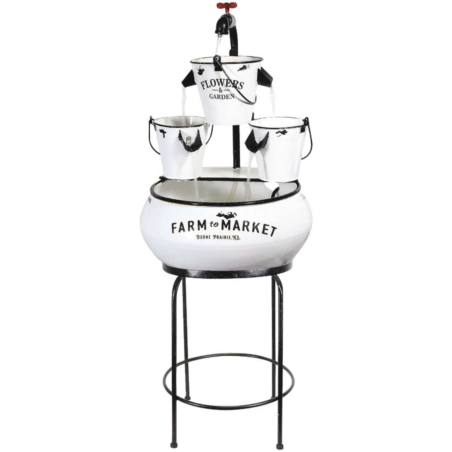 Cheap β¨ Alpine 14-1/2 In. W. X 36-1/2 In. H. X 14-1/2 In. L. White Enameled Iron Farm To Market Tabletop Fountain π₯° 3 Cheap β¨ Alpine 14-1/2 In. W. X 36-1/2 In. H. X 14-1/2 In. L. White Enameled Iron Farm To Market Tabletop Fountain π₯°