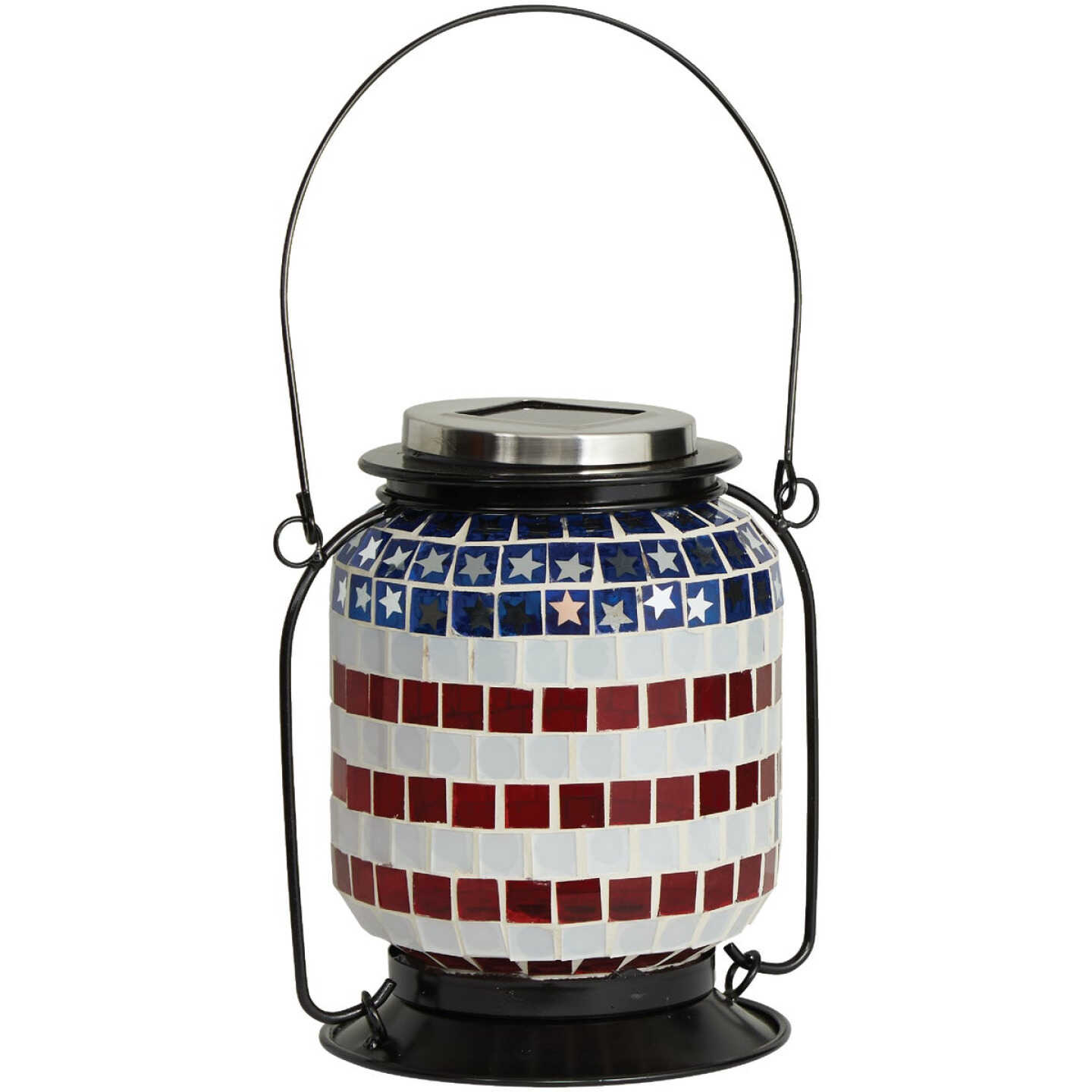 Deals π Alpine 5 In. W. X 12 In. H. X 7 In. L. Patriotic Americana Solar LED Patio Lantern β¨ 6 Deals π Alpine 5 In. W. X 12 In. H. X 7 In. L. Patriotic Americana Solar LED Patio Lantern β¨ - Image 4