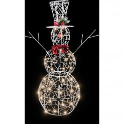 Best reviews of 🌟 Alpine 38 In. Warm White LED White Mesh Snowman Lighted Decoration With Bowtie 👏 -Alpine Online Shop ItemImage 884457 nfkhgqw3xnc475v3m534hz
