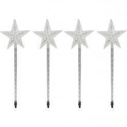 Flash Sale 🤩 Alpine 25 In. LED Shooting Star Garden Stake (4-Pack) ⭐