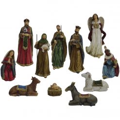Cheap 🔔 Alpine Polystone Nativity Scene Set (11-Piece) 🔥